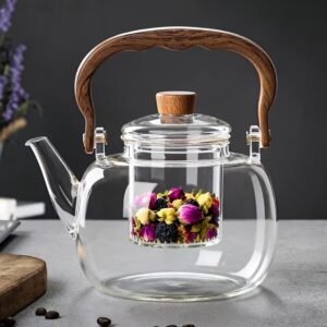 Heat-Resistant Glass Teapot with Infuser